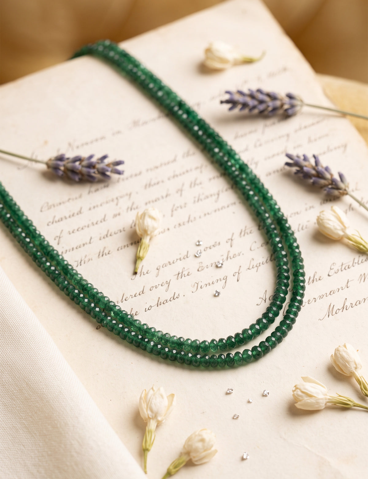 Emerald Beads Necklace