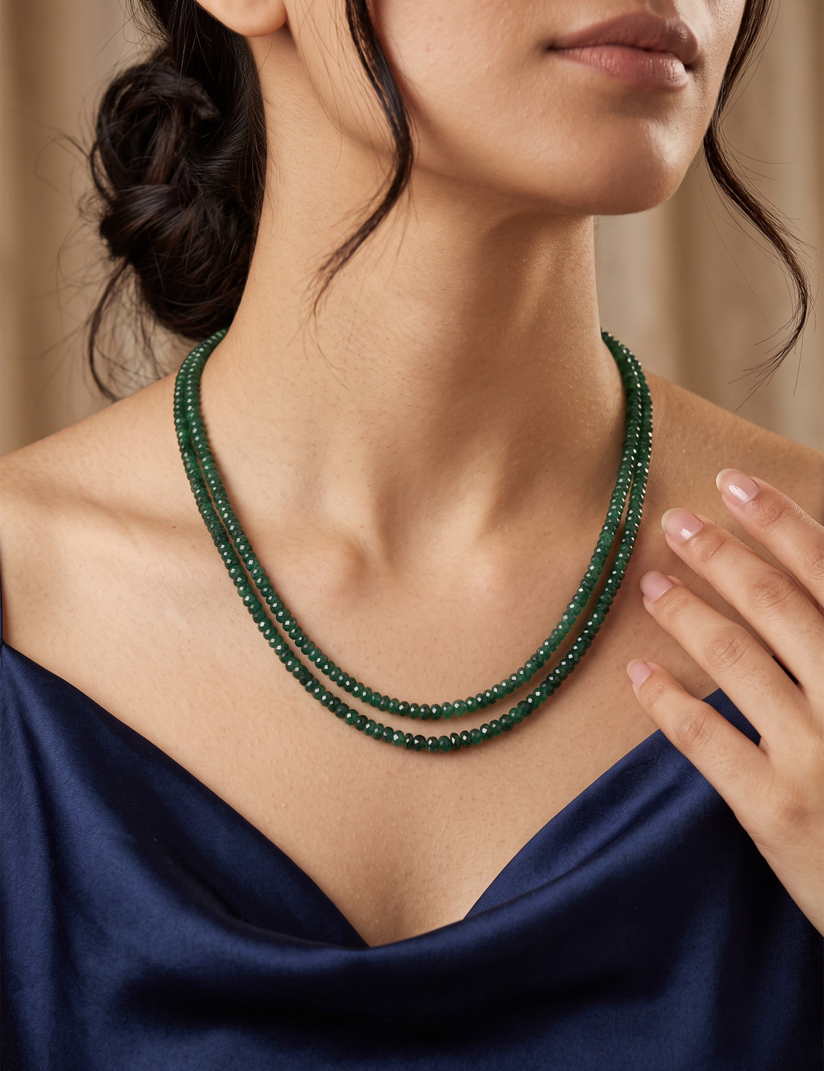 Emerald Beads Necklace