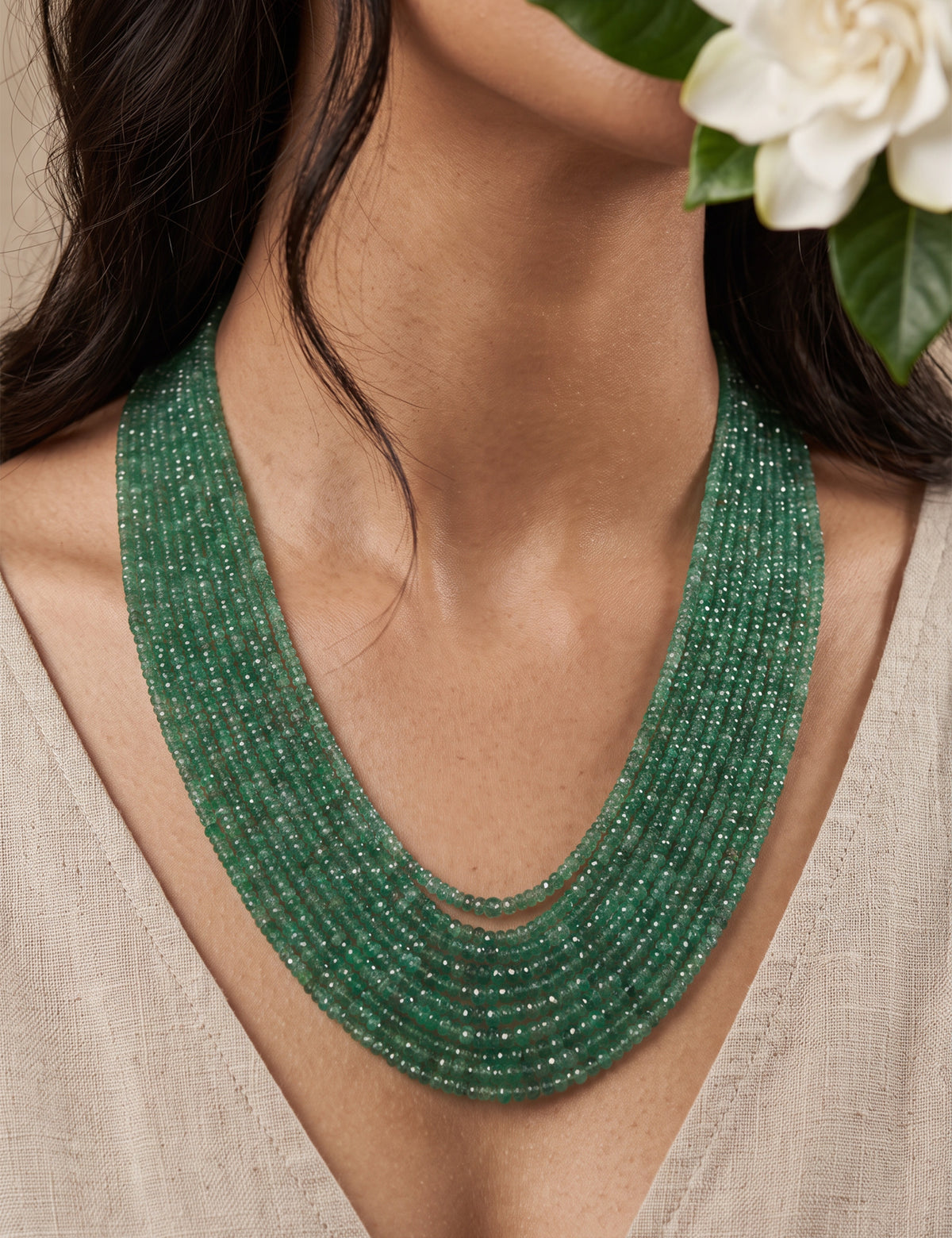 Emerald Beads Necklace
