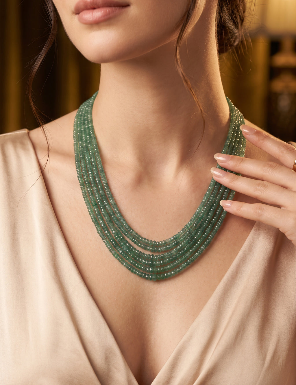 Emerald Beads Necklace