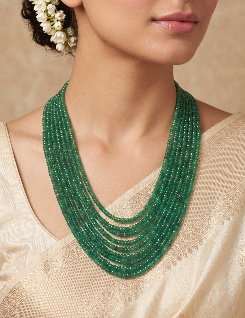 Emerald Beads Necklace