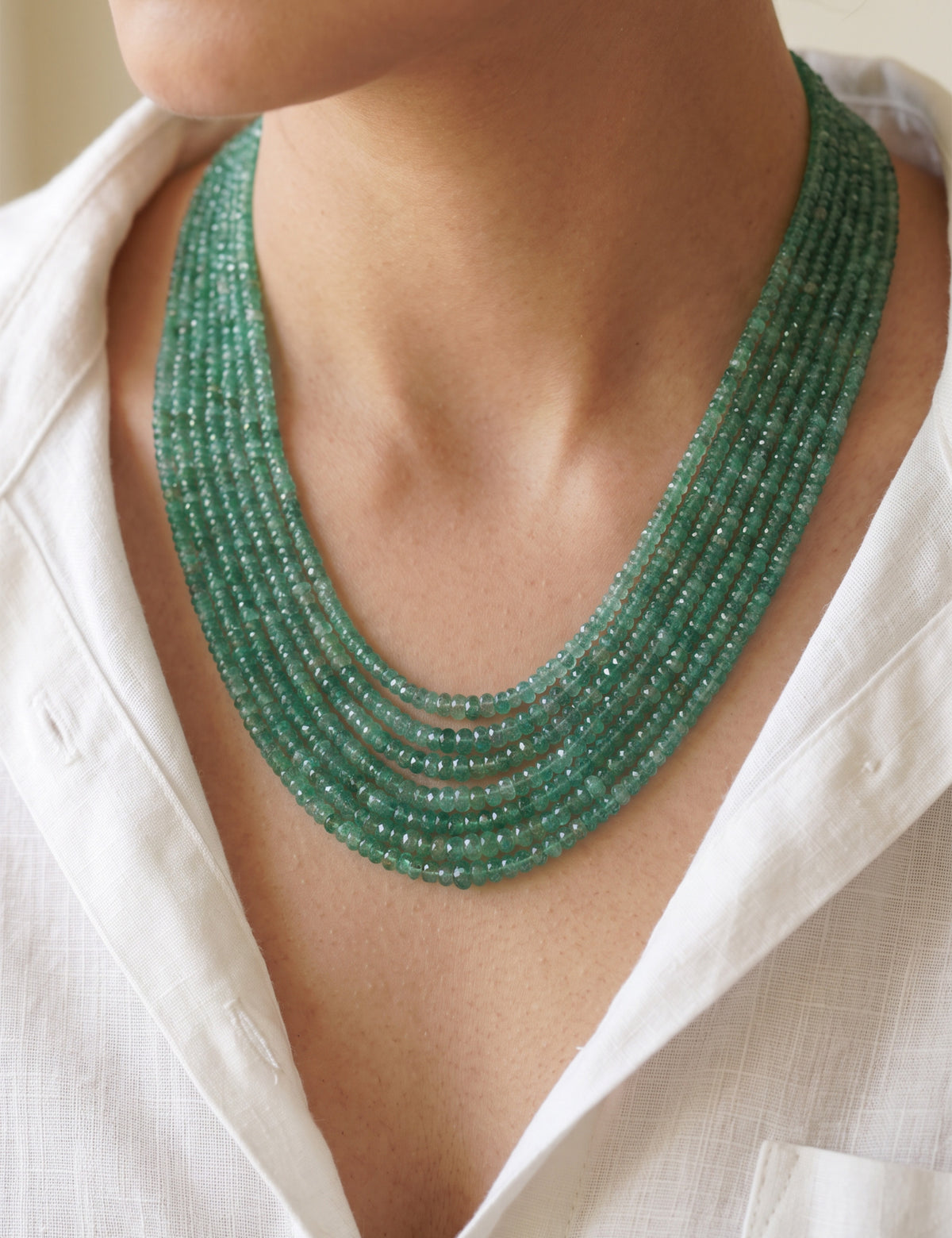 Emerald Beads Necklace