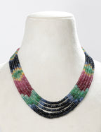 Multi Rainbow Beads Necklace