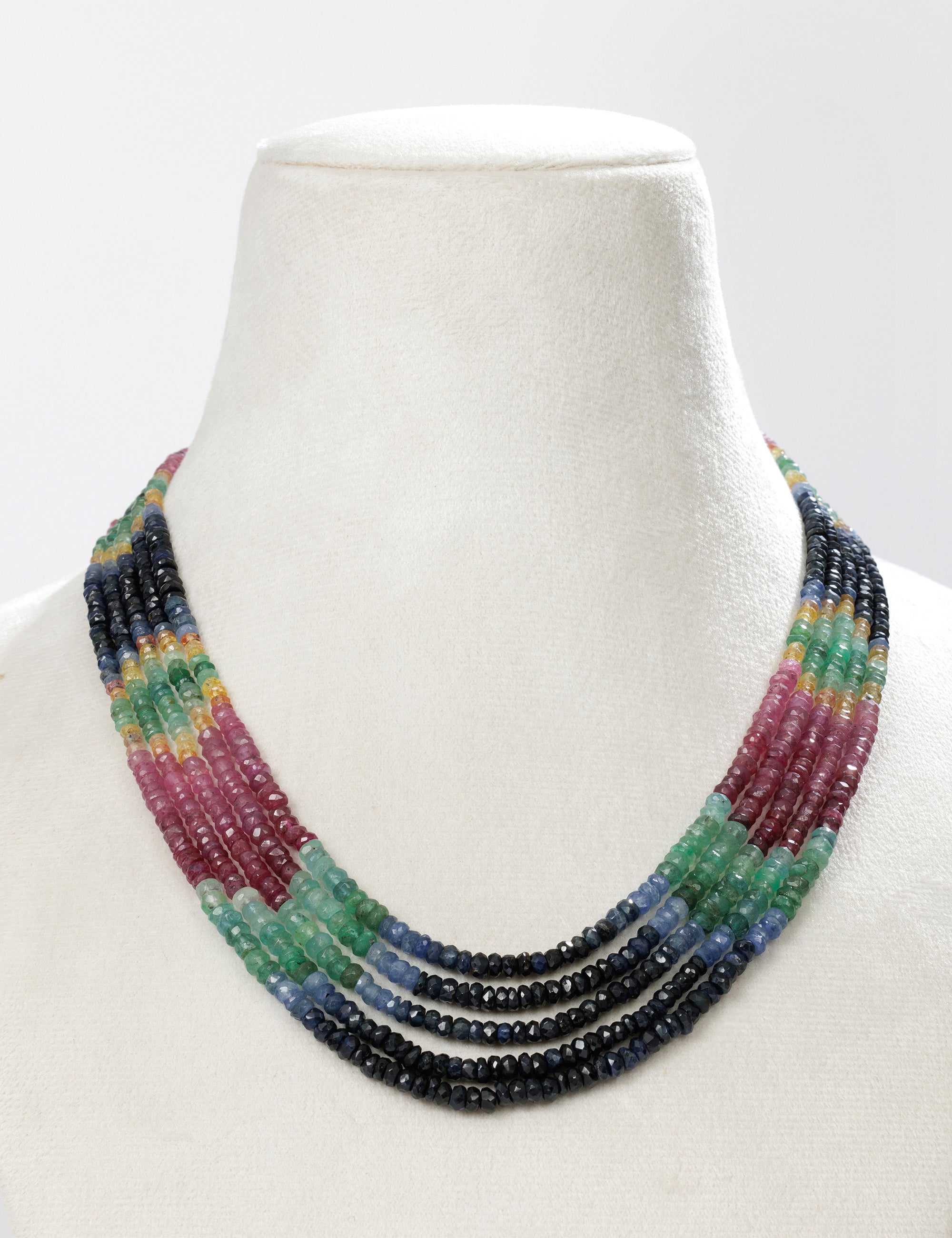 Multi Rainbow Beads Necklace