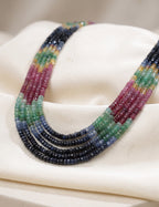 Multi Rainbow Beads Necklace