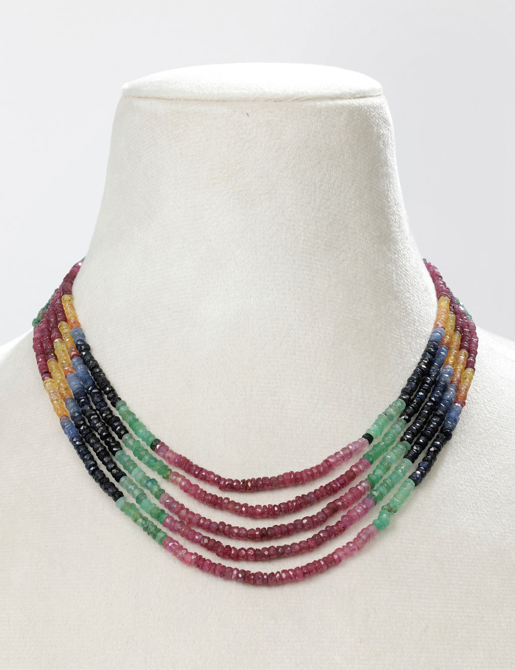 Multi Rainbow Beads Necklace