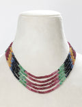 Multi Rainbow Beads Necklace
