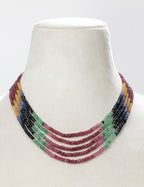Multi Rainbow Beads Necklace