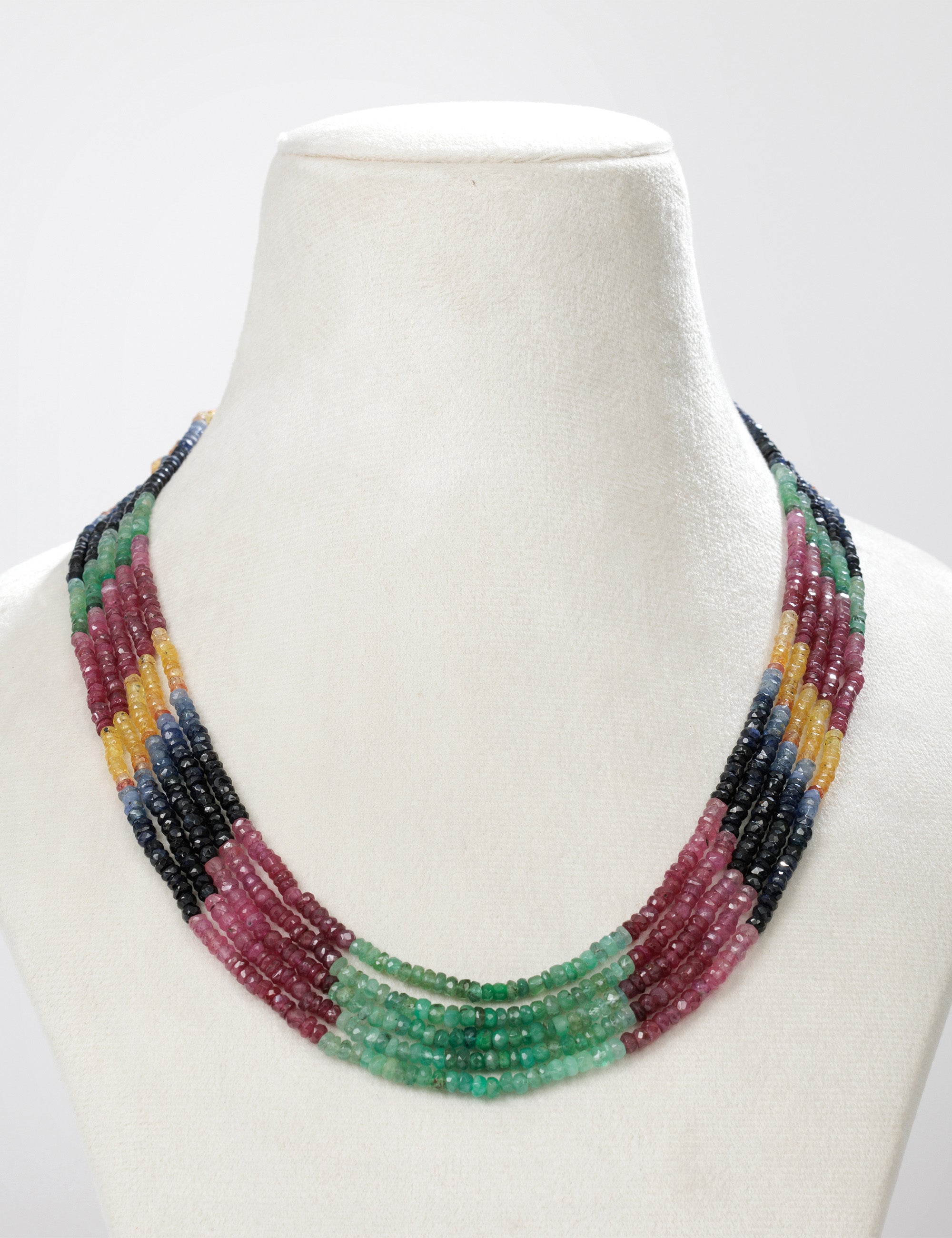 Multi Rainbow Beads Necklace
