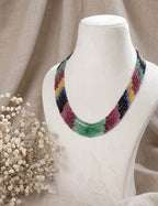 Multi Rainbow Beads Necklace