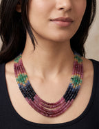 Multi Rainbow Beads Necklace