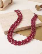 Ruby Beads Necklace