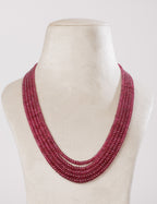 Ruby Beads Necklace