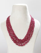 Ruby Beads (Mani) Necklace