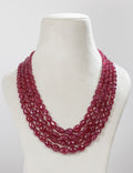 Ruby Beads (Mani) Necklace