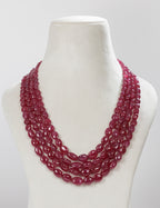 Ruby Beads (Mani) Necklace