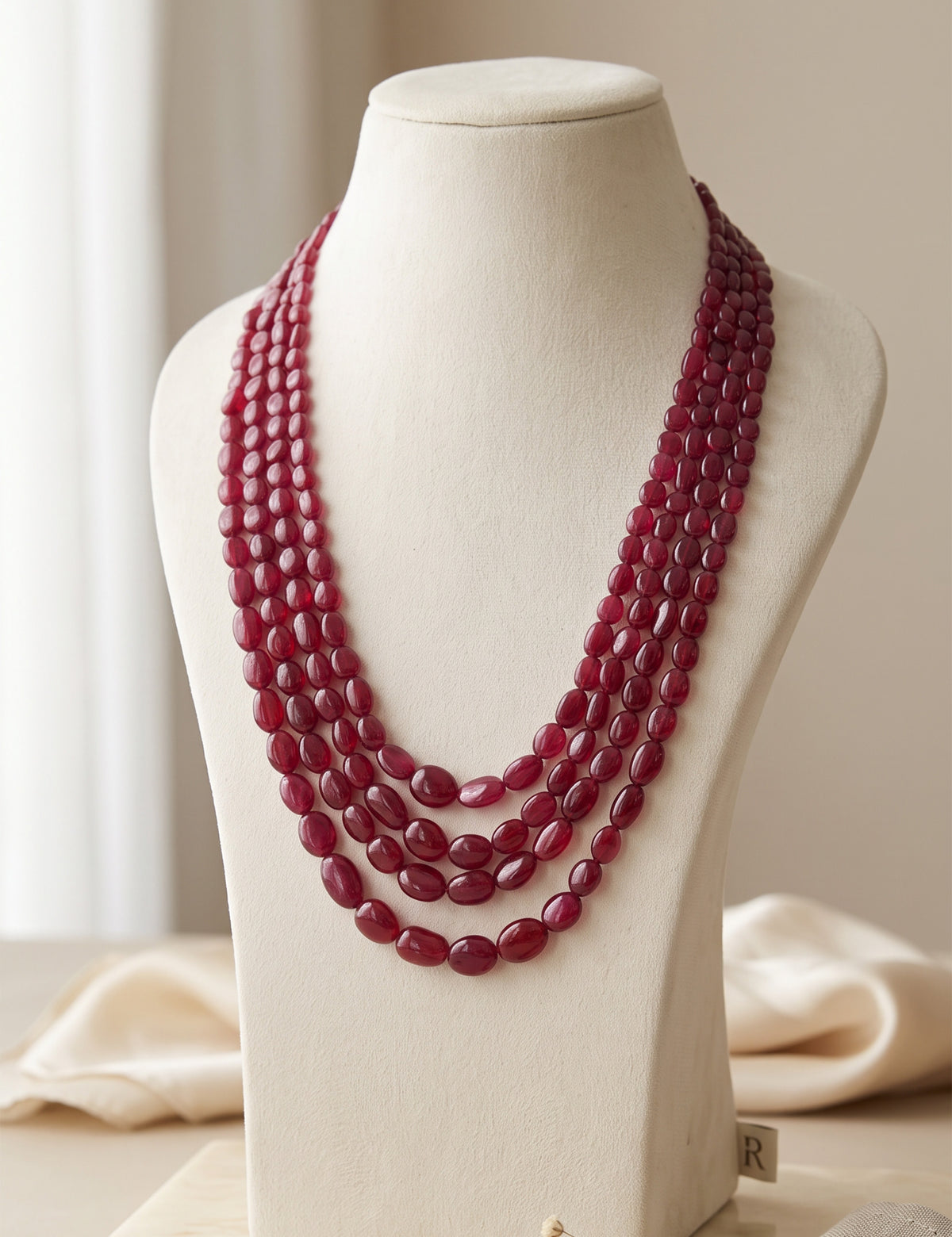 Ruby Beads Necklace