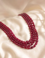 Ruby Beads (Mani) Necklace