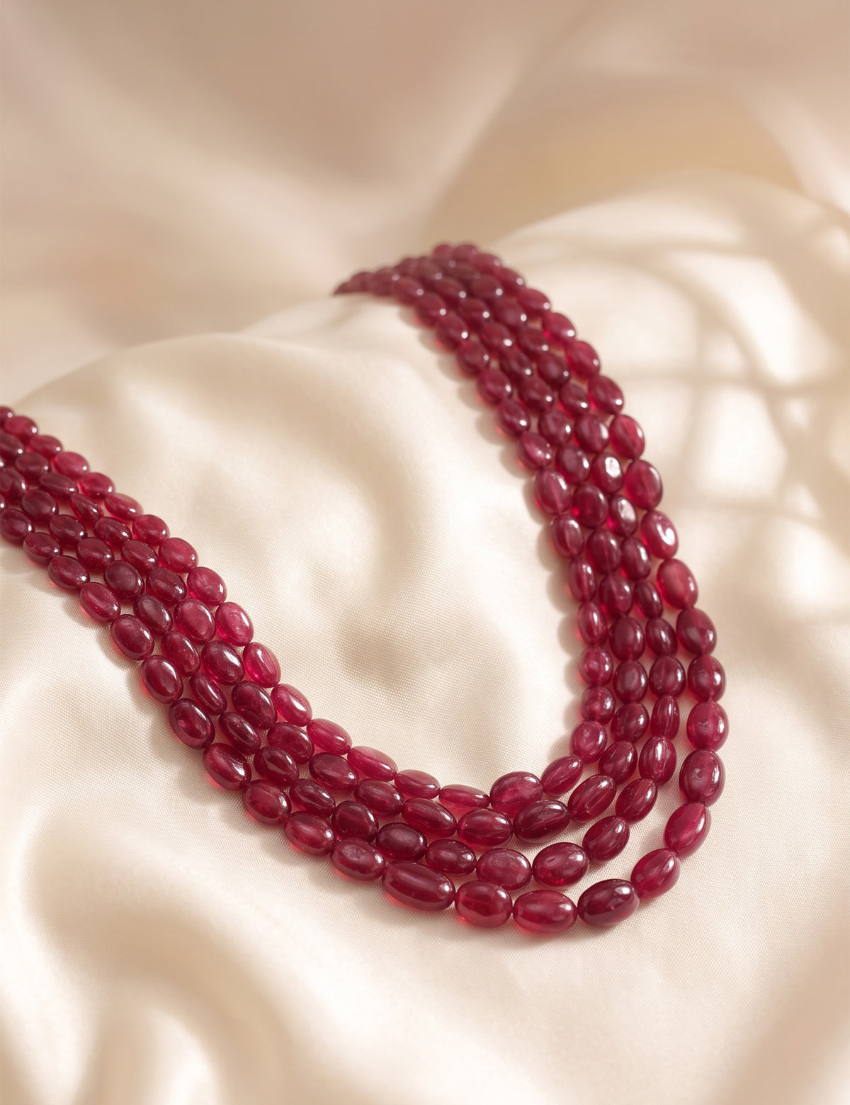 Ruby Beads (Mani) Necklace