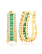 Emerald and Diamond Earring