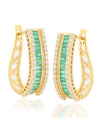 Emerald and Diamond Earring