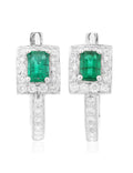 Emerald and Diamond Earring