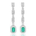 Emerald and Diamond Earring