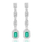 Emerald and Diamond Earring