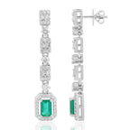Emerald and Diamond Earring