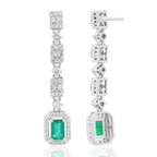 Emerald and Diamond Earring