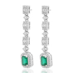 Emerald and Diamond Earring