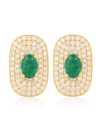 Emerald  and Diamond  Earring