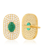 Emerald  and Diamond  Earring