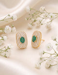 Emerald  and Diamond  Earring