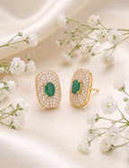 Emerald  and Diamond  Earring