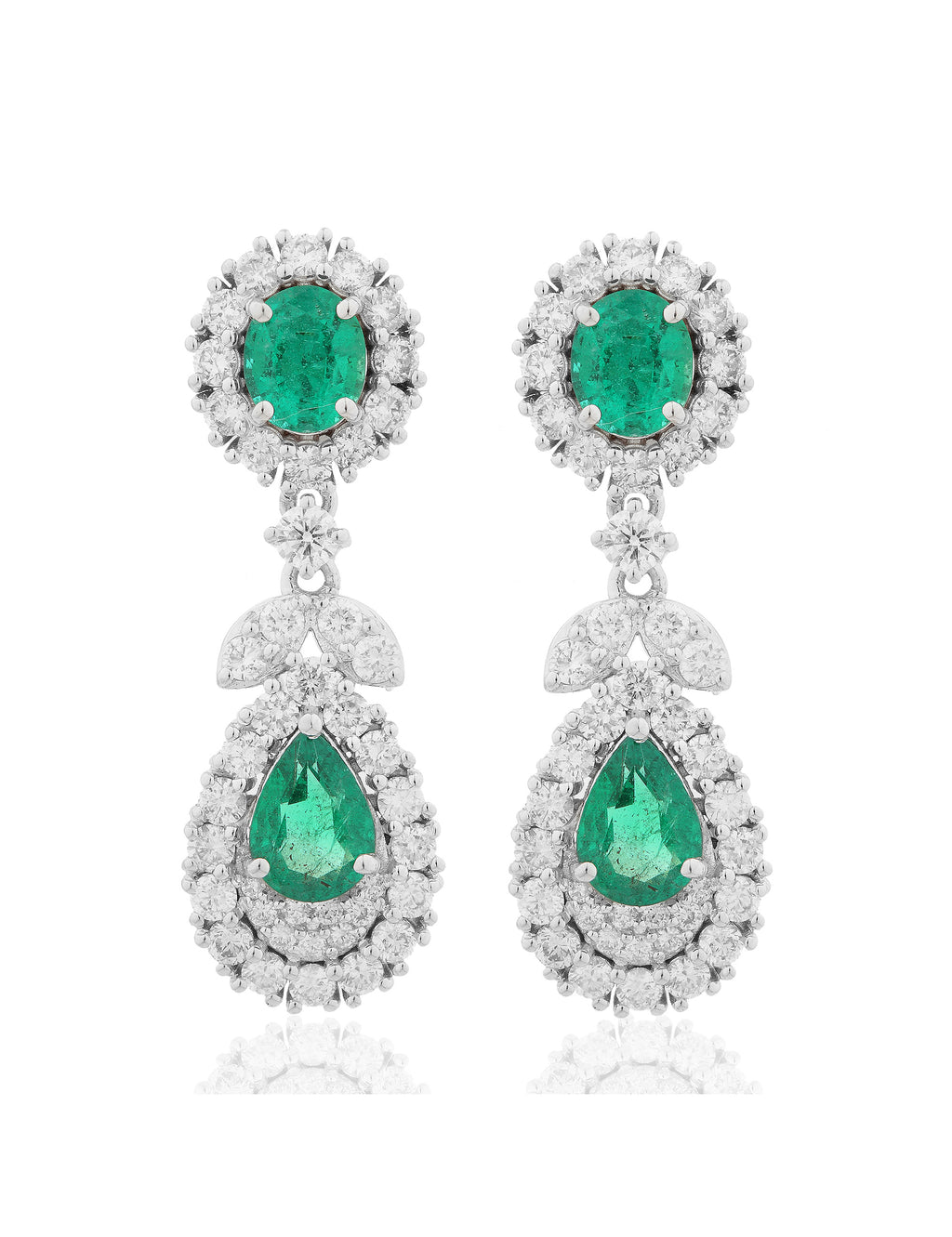 Emerald and Diamond Earring
