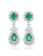 Emerald and Diamond Earring