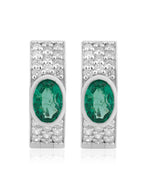 Emerald and Diamond  Earring