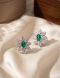 Emerald and  Diamond Earring