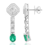 Emerald and Diamond Earring