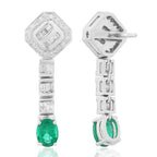 Emerald and Diamond Earring