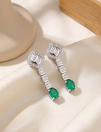Emerald and Diamond Earring