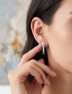 Emerald and Diamond Earring