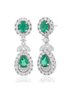 Emerald and Diamond Earring