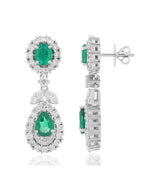 Emerald and Diamond Earring