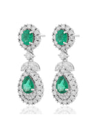 Emerald and Diamond Earring