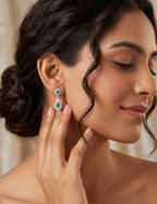 Emerald and Diamond Earring
