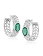 Emerald and Diamond  Earring