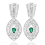 Emerald and Diamond Earring