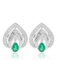 Emerald and Diamond Earring